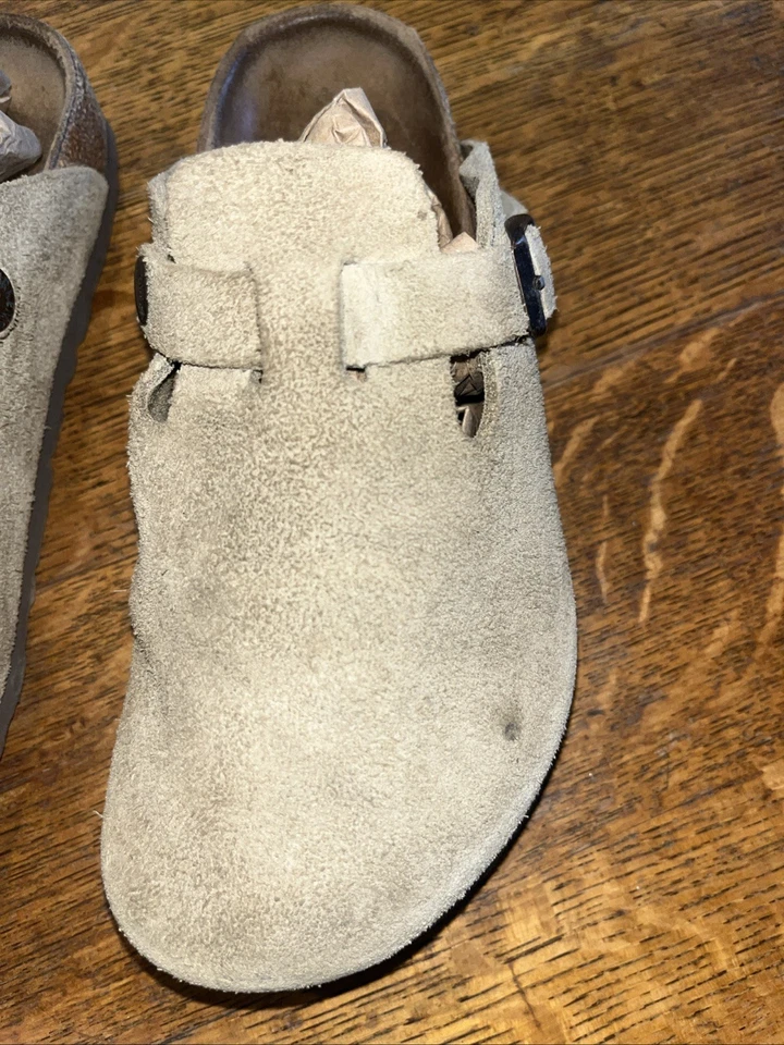 Birkenstock Children’s Size eu 32 or US 1 Tan Suede leather Mule Slide In 205 - Image 2 of 4