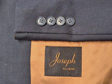 JOS A BANK Mens Sz 39R 100 Wool Deep Navy Coat Blazer Jacket Slim Fit 2 Button
