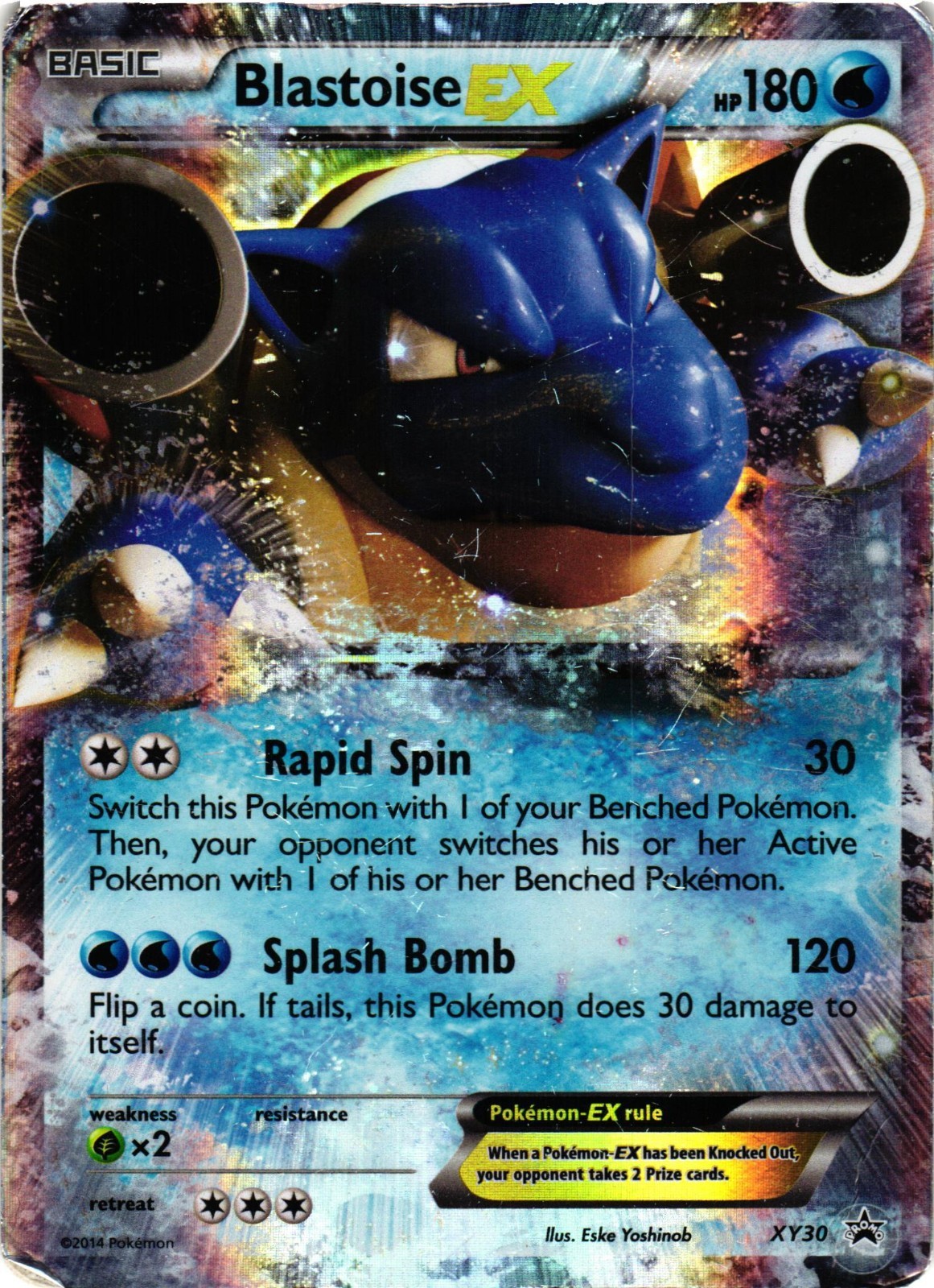 Pokemon TCG Blastoise EX Promo Holo XY Promos XY30 DMG