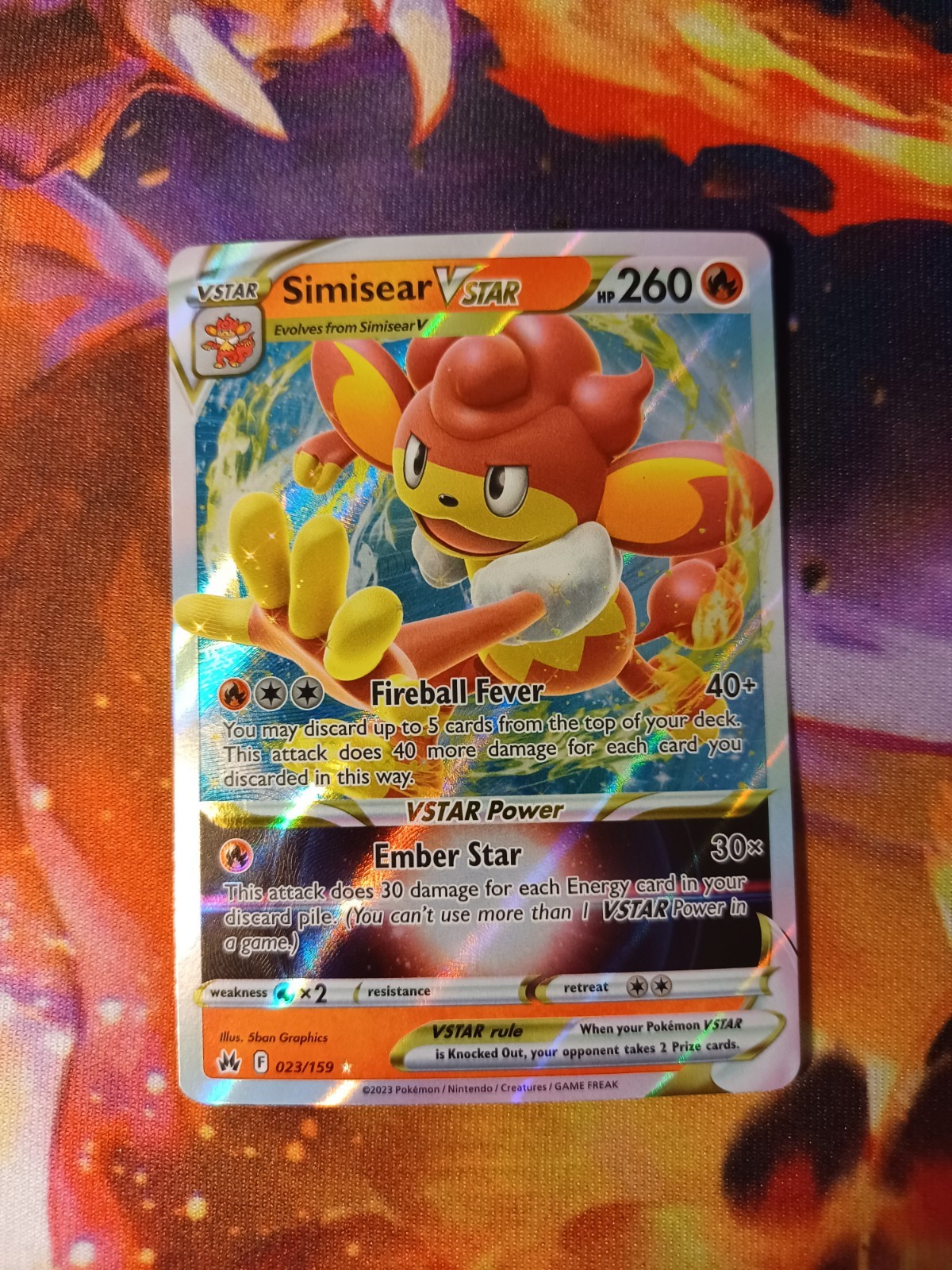 Simisear VSTAR 023/159 - Crown Zenith