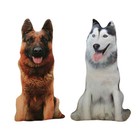 3D-Hunde-Wurfkissen, Geburtstagsgeschenk, Hunde-Plüschtier-Puppe für Sofa,