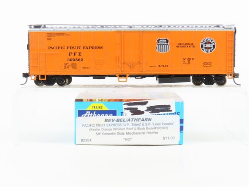 Frigorífico Pacific Fruit Express 50' escala HO Athearn Bev-Bel 2364 SP UP PFE #300562 | Zustand: Used