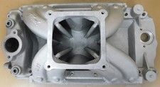 Edelbrock 2916 Super Victor Bb Chevy Sq Port Tall Dk Intake Sgl Plane 4500 Flg