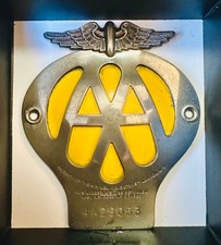 Vintage Car Badge - AA Member Car Badge (1957 - 1959) free postage