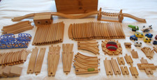 Wooden Train Track Railway Track Bundle Plus Extras Bridge Vehicles & More