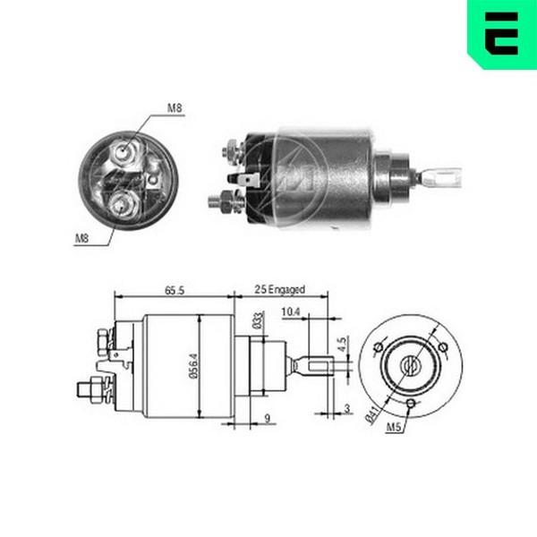 ERA Magnetschalter, Starter ZM2777 FüR CitroËN Passend FüR Fiat Peugeot-image
