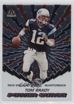 2002 Pacific Adrenaline Power Surge Tom Brady #6 01t0