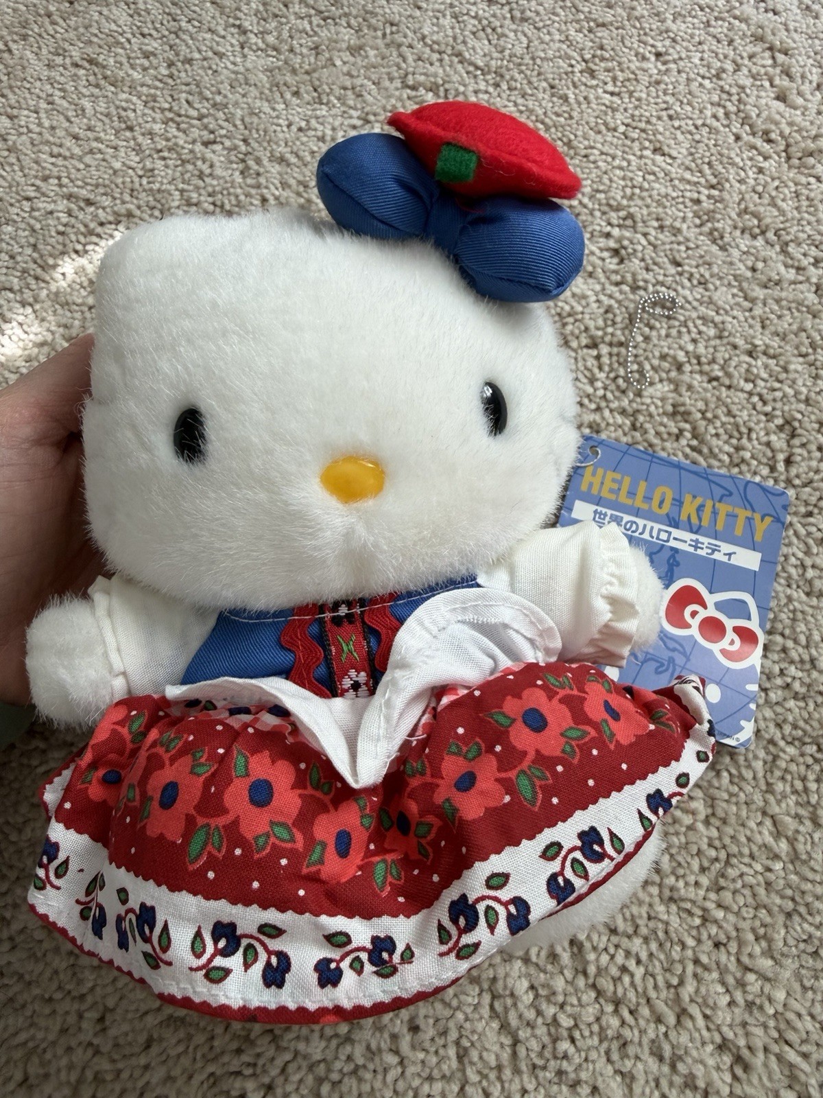 Vintage 1999 Hello Kitty World Costume Collection Netherlands Plush Rare