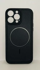 Luxury iPhone 16 Pro Max Shockproof Heavy Duty with Magnetic ring Case Black