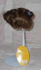 Kemper MARTHA Doll Wig SIZE 8/9 LIGHT BROWN Short Curly Ponytail Curly Bangs