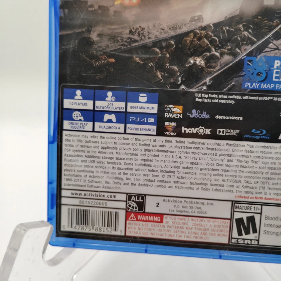 Call Of Duty WWII PS4 No Manual DIB Tested Works - Image 4 of 4