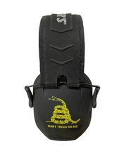 Walker's Razor Slim Passive Shooting Safety Ear Muffs (Yellow Don't Tread On Me)