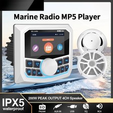 MP5 Marine Stereo Waterproof IPX5 Boat Radio Player Bluetooth FM AM RDS Audio 1 