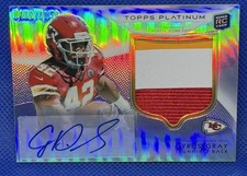 2012 Topps Platinum Cyrus Gray RPA 3 Color Jersey SP AUTO RC Kansas City Chiefs
