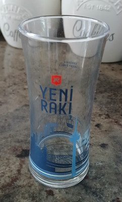 Yeni Raki Turkish Drinking Glasses 12cm x2 Unused