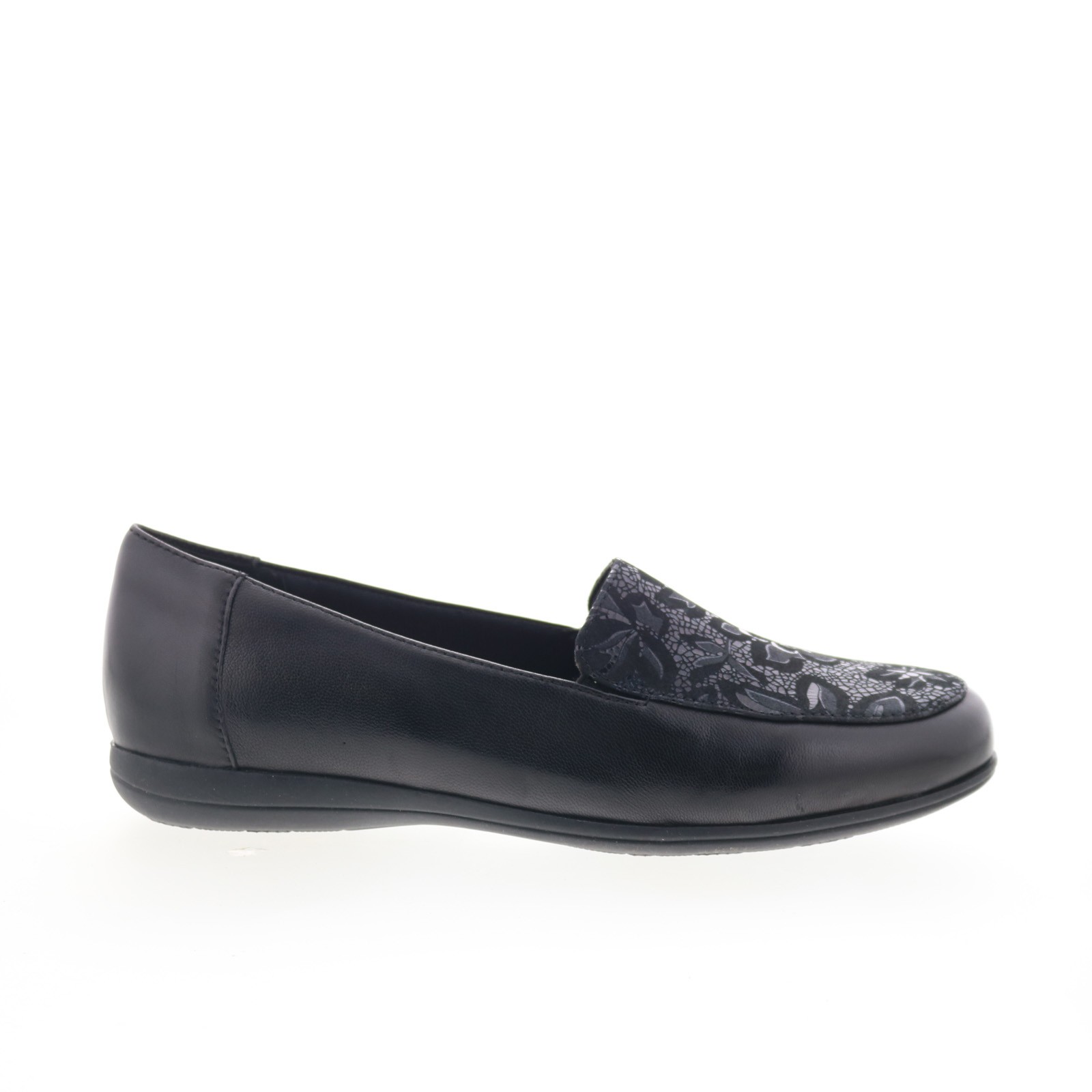 Trotters Deanna T2055-061 Womens Black Leather Slip On Loafer Flats Shoes 9390₽
