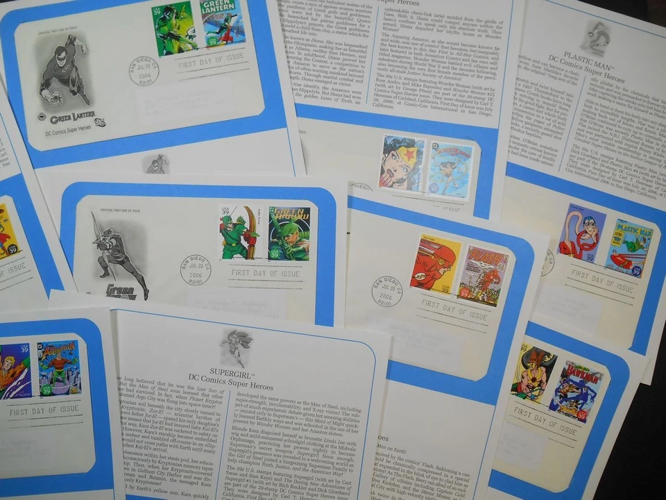 2006 D C COMIC SUPER HEROES Sc 4084a-t Superman Batman Wonder Woman 10 pages - Image 4 of 4