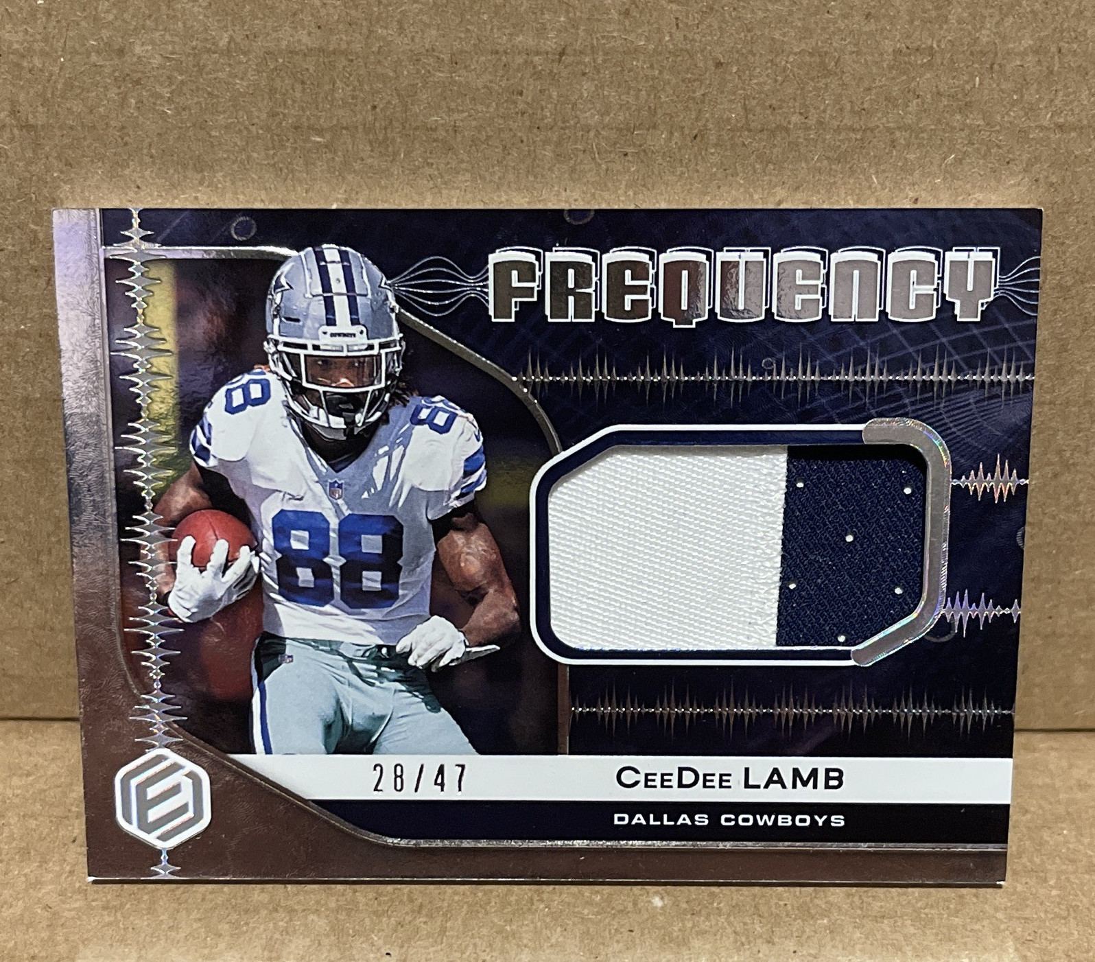 CeeDee Lamb Panini Elements Frequency Memorabilia #FR8 Silver