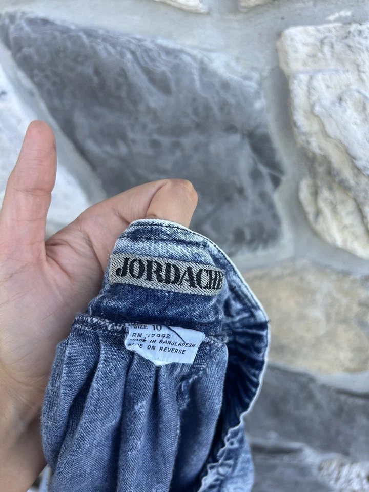 Vintage Jordache Denim Midi Skirt Sz 10 Light Acid Wash Western Romantic Prairie - Image 4 of 4