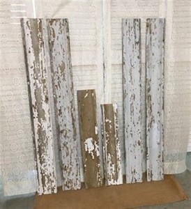 6 Wood Trim Pieces, Architectural Salvage, Reclaimed Vintage Crown Molding A36