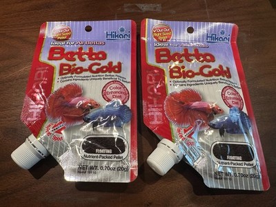 Betta Fish Food Floating Pellet For All Types Of Bettas 20g Hikari (2-Pack)