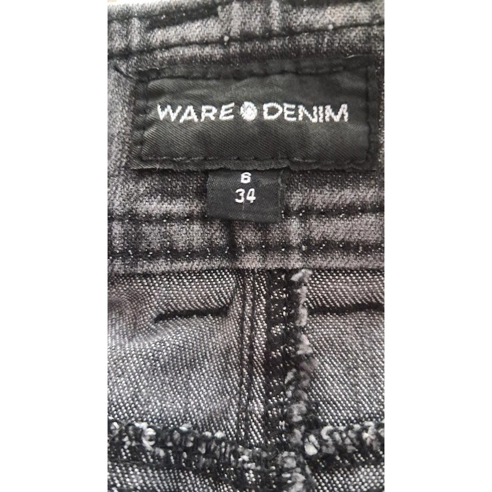 Minifalda vaquera Warehouse Y2K UK 6/US 4 gris lavada ajustada elástica informal Foto 4 de 4