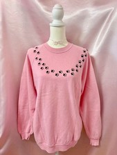 Vintage 1980s Cat Kitten Graphic Sweatshirt Made in USA Size L