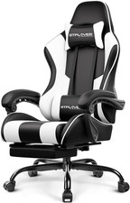 Gaming Chair, Computer Chair with Footrest and Lumbar Support, Height Adjustable