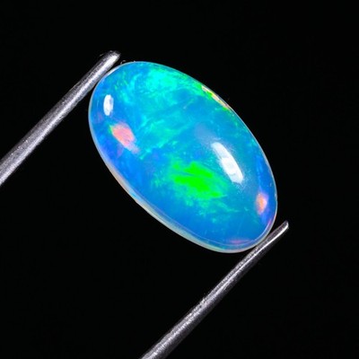 Natura Welo Fire Opal, Ethiopian White Opal, Cabochon For Jewelry Making 2.7 CT