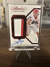 2024 National Treasures Collegiate Flawless RPA Ladd McConkey Ruby /20 AU,MEM,RC