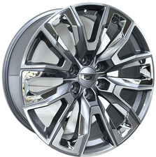 24 Gunmetal Chrome Oe 14134 Replica Wheels Fits 2026 Cadillac Escalade 6x5.5