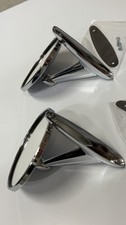 1940s Chrome Side View Mirror Pair Vintage Antique Automobile Car Parts Usa 1940s Chrome Side View Mirror Pair Vintage Antique Automobile Car Parts Usa