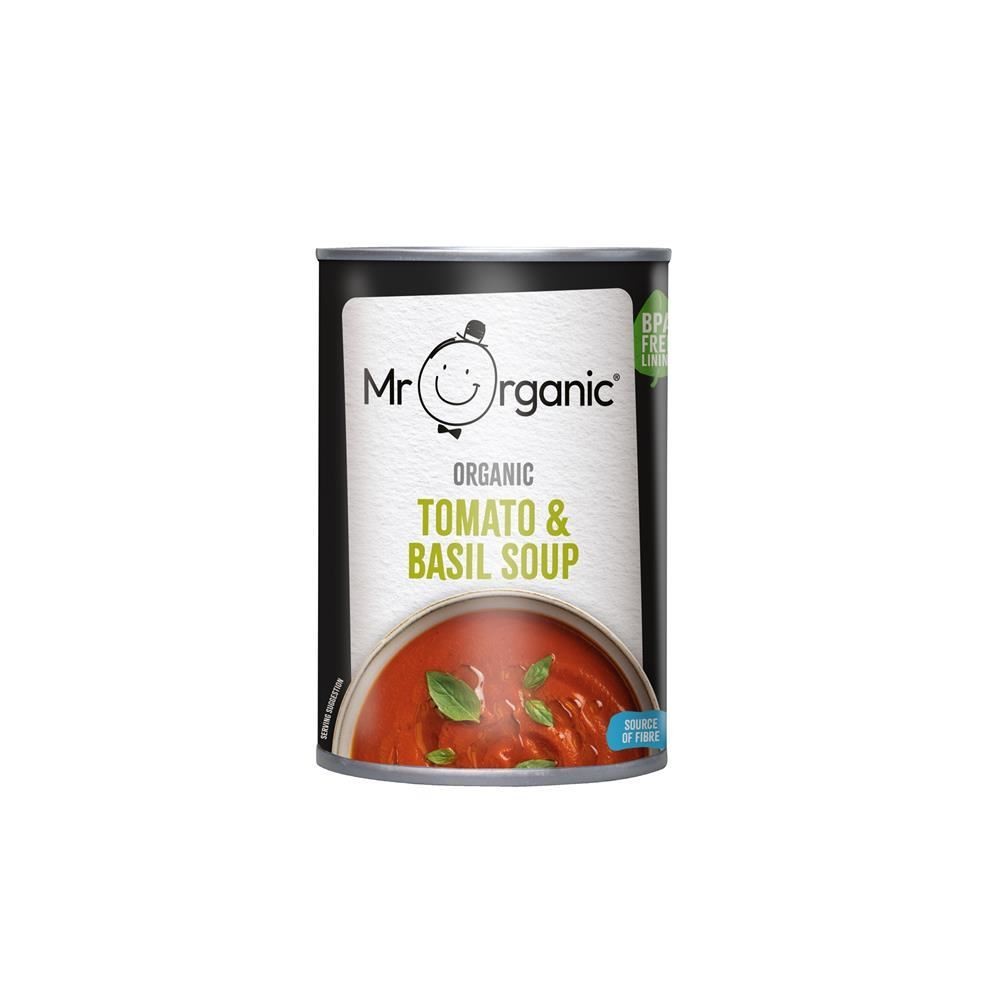 Mr Organic Tomato & Basil Soup 400g - 2 Pack
