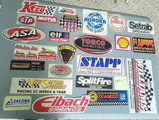 Lot Of 24 Racing Decals Stock Car Garage Automotive Race Stickers Speed Lot C Lot Of 24 Racing Decals Stock Car Garage Automotive Race Stickers Speed Lot C