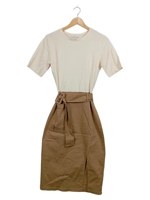 Zara Costume avec Jupe Femmes Beige Business (EU 38, INT M) - Photo 1/3