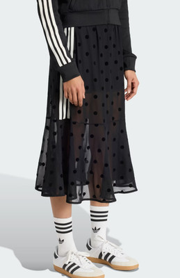 NEW adidas Originals Sheer Polka Dot Skirt Women Lifestyle Dress AsiaFit KV1177