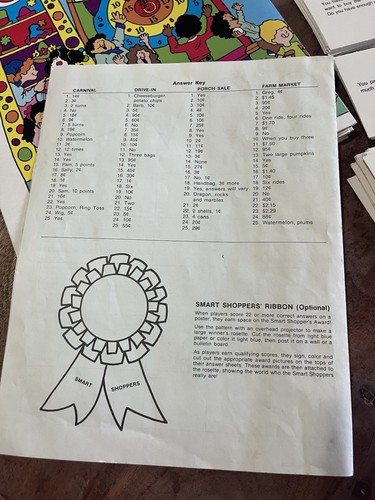 Vintage "Let's Go Shopping" Game by Trend Enterprises - 1979 Complete Set! - Picture 6 of 15