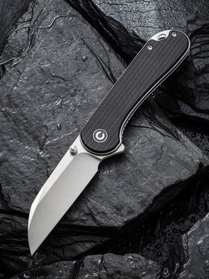 Civivi Messer Elementum Wharncliffe C18062AF-3 Canvas Micarta Black Folder