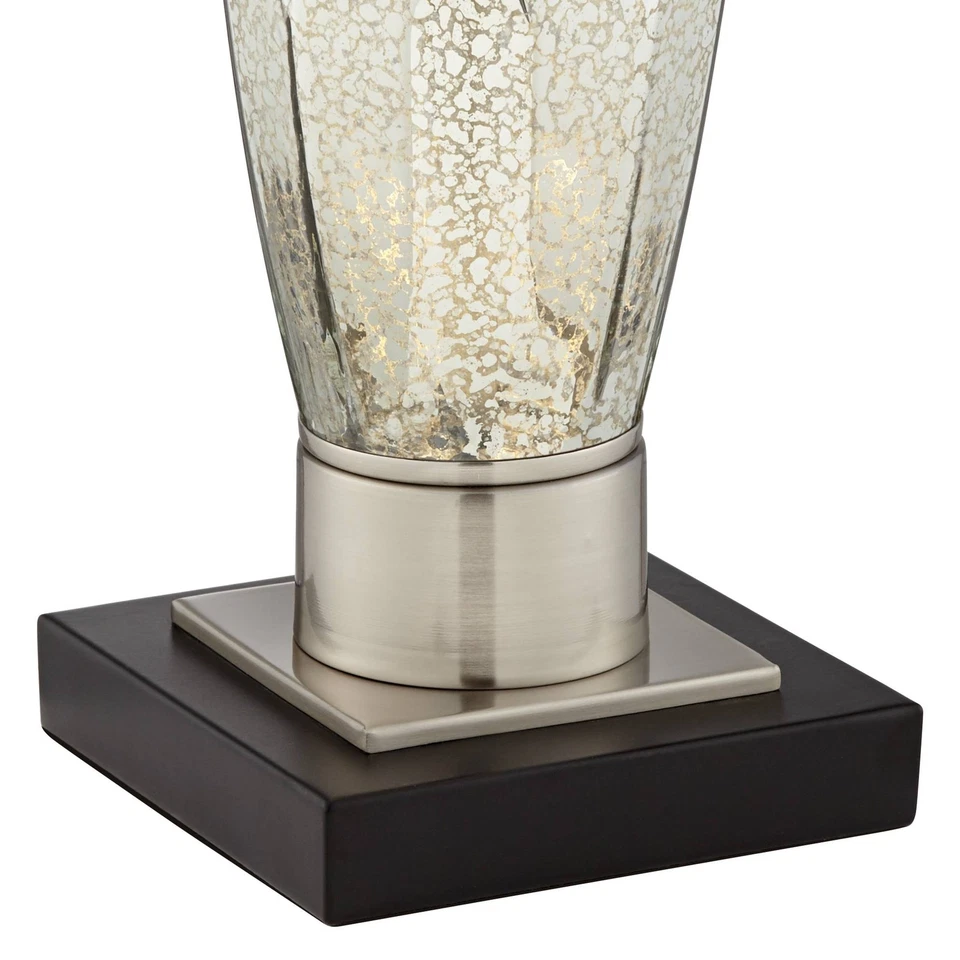 Landro Lámparas de Mesa Modernas 27 1/2" de Alto Juego de 2 Vidrio Mercurio para Dormitorio Casa Foto 3 de 4