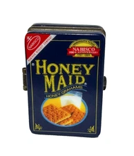 PHB Porcelain Hinged Box Honey Maid Graham Crackers Nabisco 50th Anniversary