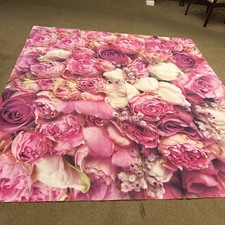 7x5ft Bridal Shower Photography Backdrop Photo Background Rose Floral Wall 8x8