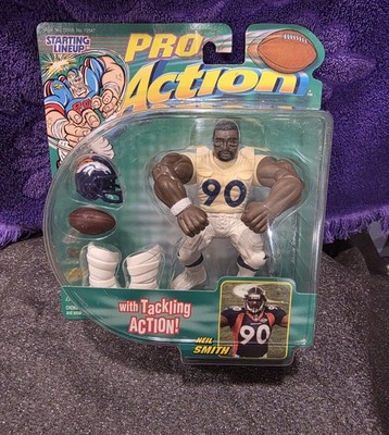 1999 Starting Lineup Neil Smith Denver Broncos Pro Action Figure MOC