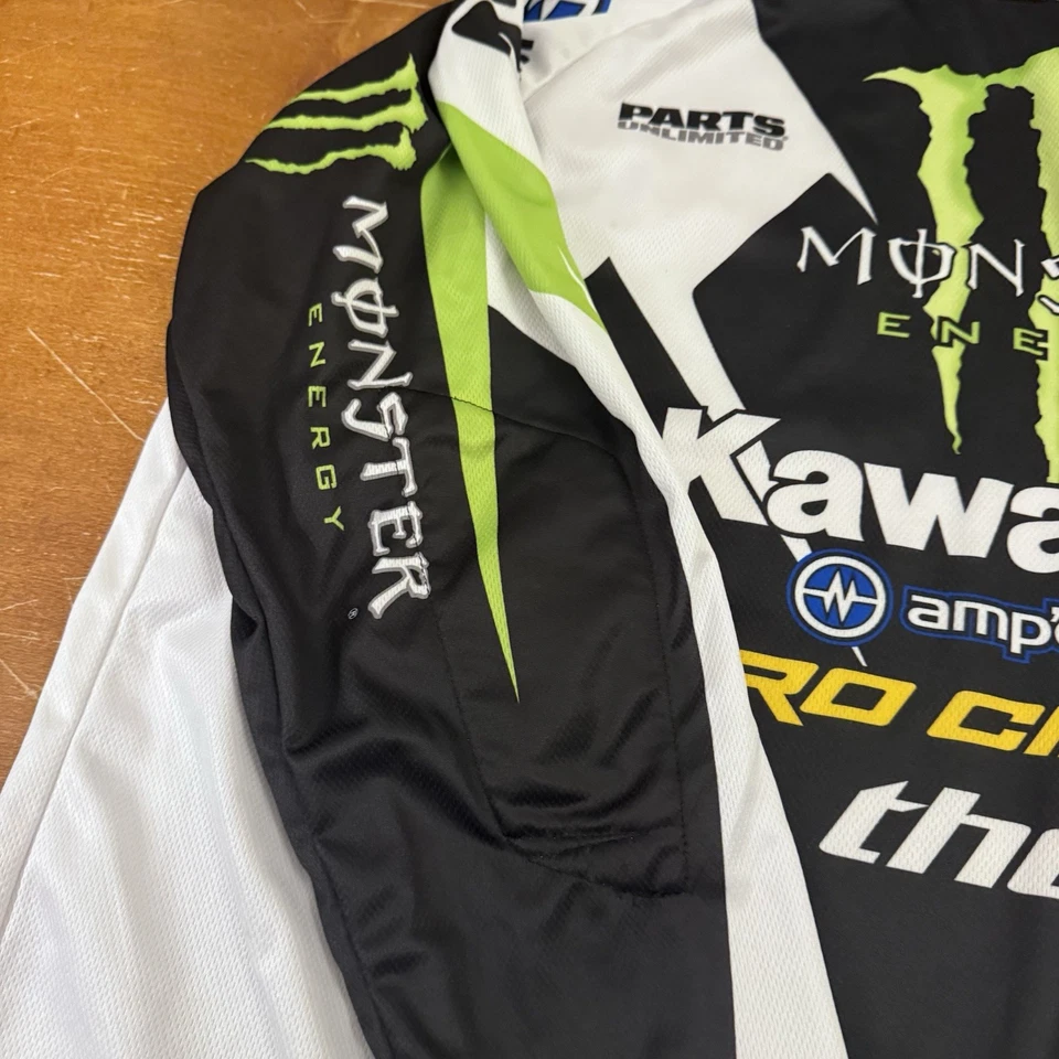 Camiseta deportiva de carreras de motocross Thor Kawasaki Monster Energy Fox 2XL para hombre manga larga Foto 4 de 4