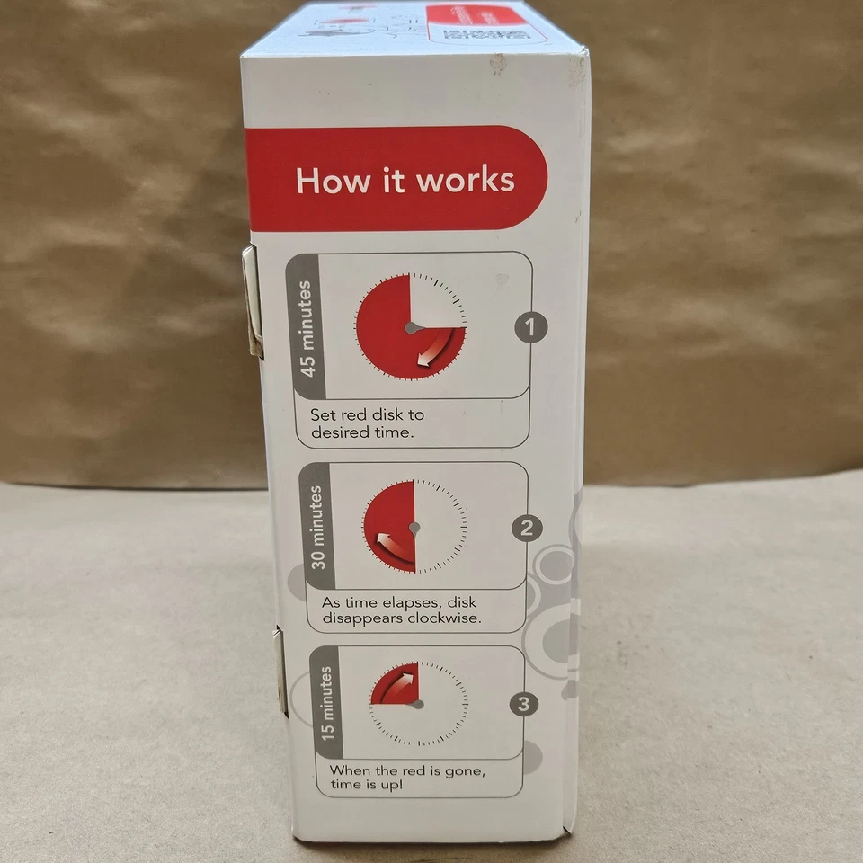 Time Timer Plus : 60 Minute Visual Timer Countdown Timer With Portable Handle - Image 4 of 4