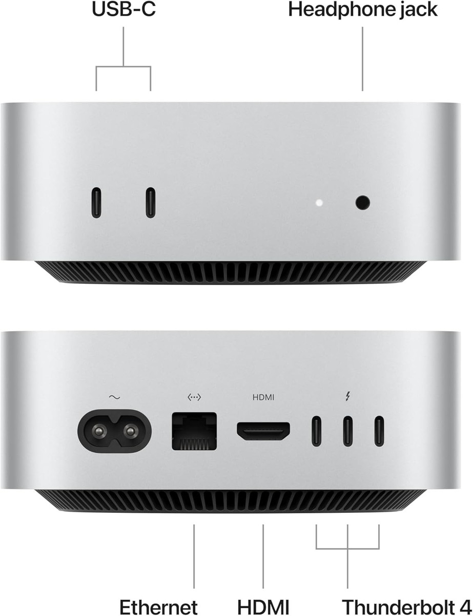 Buy Apple Mac mini M4 Chip 16GB RAM 256GB SSD Silver MU9D3LL/A