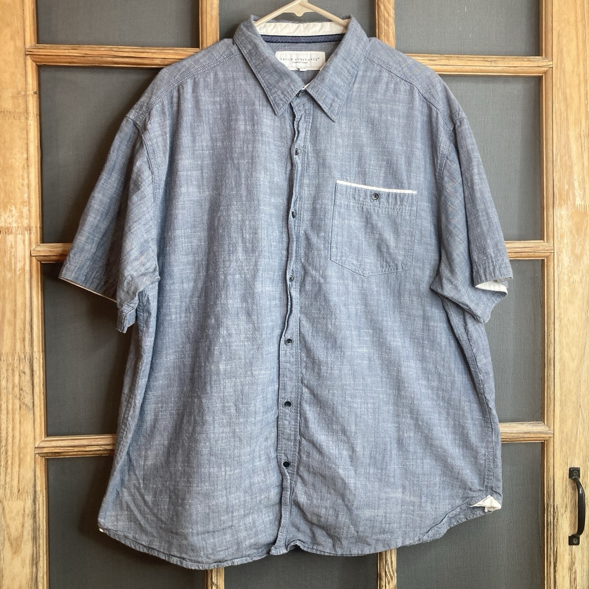 Truth Substance Men's SS Gray Shirt Size 2X 26x31 | eBay