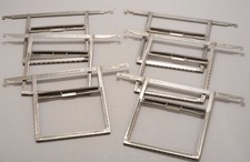 Lot of 6 KODAK No 4A STAINLESS STEEL HANGERS for 4x5 FILM PROCESSING