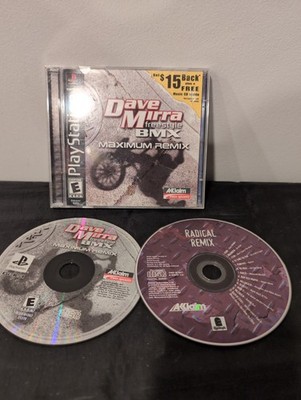 Dave Mirra Freestyle BMX Maximum Remix PS1 2- Disk,Case,Manual,Playstation 1