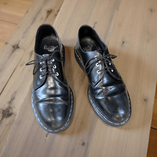 Dr Martens Black Napa classic oxford Leather Shoes: Mens Size 9 women  s 10