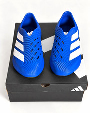 adidas Men's US 8 Slip-On Low Top Athletic Sneakers Blue/White Solid